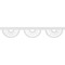 Ekena Millwork Classic Wagon Wheel Architectural Grade PVC Running Trim, 8"H x 5/8"P x 48"L RUNP08X0625X48CWW - alternate 6